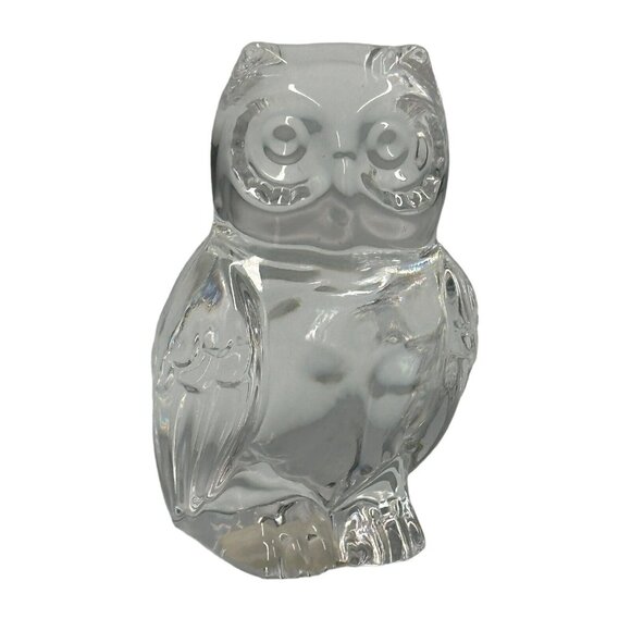 Beautiful PRINCESS HOUSE W Germany Lead Crystal WISE OWL Figurine Paperweight - Picture 1 of 10